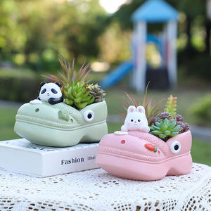 Vasi per Fiori Ecologici <span class=keywords><strong>in</strong></span> Resina Epossidica con Foro di Drenaggio, Design Cartoon, 10cm, per Interni, Casa, <span class=keywords><strong>Giardino</strong></span>, Decorazione, <span class=keywords><strong>Piante</strong></span> Succulente - Product Image 1