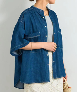 Best Quality <b>Men's</b> Casual Long Sleeve Cotton Denim Shirt Top Selling Breathable Product with Customized Logo - Product Image 2