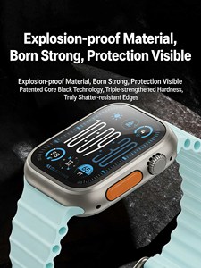 Protecteur d'écran en verre trempé Benks 0,3 mm pour Apple Watch Ultra 49 mm – Film HD transparent, anti-rayures et incassable - Product Image 6