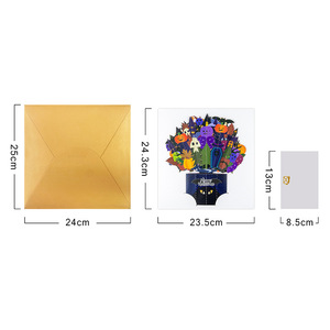 Tarjetas de Felicitación Navideñas 3D con Diseño de Momia, Impresas Personalizadas al por Mayor - Product Image 2