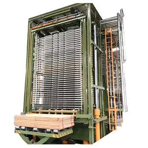Máquina manual de prensado en caliente de madera contrachapada Dispositivo de elevación de operación simple y máquina de enfriamiento de tablero