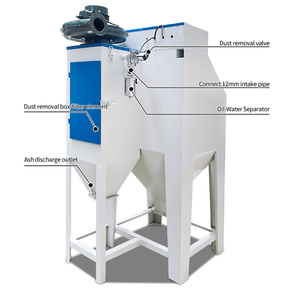Camera di sabbiatura a secco ad alta efficienza con pulizia manuale, ugello in carburo di boro da 8 mm, cartuccia filtrante importata <span class=keywords><strong>per</strong></span> la rimozione della polvere - Product Image 4