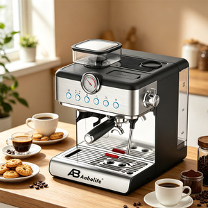 <span class=keywords><strong>Machine</strong></span> <span class=keywords><strong>à</strong></span> <span class=keywords><strong>café</strong></span> <span class=keywords><strong>expresso</strong></span> Anbolife <span class=keywords><strong>avec</strong></span> moulin intégré, <span class=keywords><strong>filtre</strong></span> 58 mm, 20 bars, 35 réglages de mouture, design haut de gamme, contrôle de la température, pour la maison <span class=keywords><strong>et</strong></span> le <span class=keywords><strong>café</strong></span> - Product Image 5