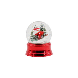 Decoración navideña de resina, bola de cristal para mesa, luz Led, linterna de nieve de Navidad, soporte Usb y música - Product Image 5