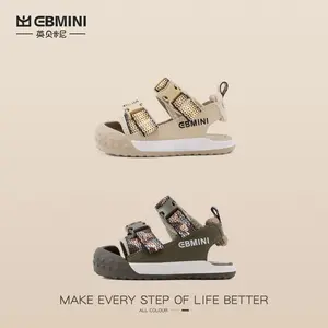 Ebmini yaz yeni nefes rahat yumuşak taban bebek erkek rahat sandalet ve sneakers