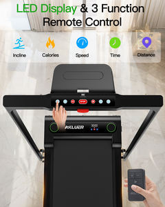 미국 주식 2-in-1 카디오 러닝 머신 접이식 LED 스크린 워킹 러닝 머신 홈 오피스 피트니스 Dropshipping 전기 - Product Image 6