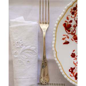 Juego de Cubiertos de Metal Francés de 12 Piezas Mirellas Luxury Art Nouveau, Minimalista con Cucharón para Hogares, Restaurantes y Hoteles - Product Image 4