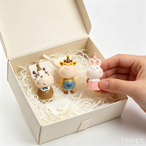Vente <span class=keywords><strong>en</strong></span> gros de mini-statues <span class=keywords><strong>en</strong></span> résine d'animaux mignons de dessins animés, vaches, girafes, décorations de gâteaux d'anniversaire pour enfants, décorations de bureau - Product Image 4