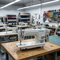 CPOD-8700D Machine à coudre industrielle plate à entraînement direct simple, vente en gros d'usine, prix compétitif