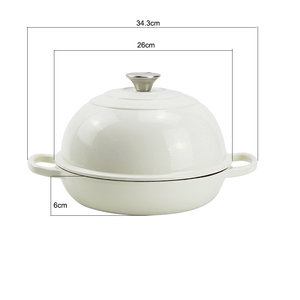 OEM ODM Olla de hierro fundido esmaltado europea de 4, 5 y 6 cuartos, antiadherente, con tapa, para hornear pan y como horno holandés - Product Image 6