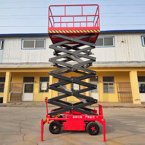 Plateforme de travail mobile élévatrice hydraulique électrique à ciseaux de 6 m/8 m/10 m/12 m/14 m pour la <span class=keywords><strong>construction</strong></span>, fabriquée en Chine - Product Image 5