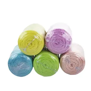 SMB Company 2cm Hand Knitting Fabric 100%Polyester Yarn For Cloth Or Handmade Bags
