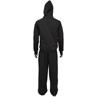 Ensemble sweat à capuche et pantalon de survêtement hiver coupe ajustée personnalisée avec impression 3D en relief, broderie intégrale zippée, patchs déchirés, style streetwear, grandes tailles