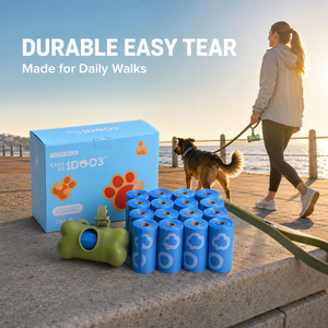 Factory Direct OEM ODM PCR Recycled PE Dog Waste Bags <b>Extra</b> Thick Leak Proof for Kennels Custom <b>Print</b> Scent Packing - Product Image 1