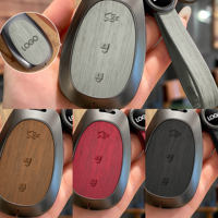 Accessoires de voiture DM en alliage de zinc en cuir étui de protection complète pour porte-clés à distance de voiture housses adaptées à CHANGAN Qiyuan