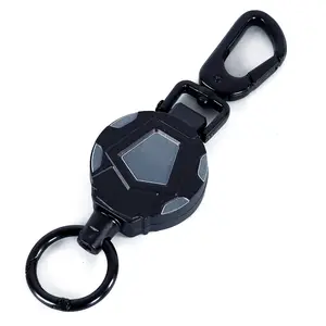 Einziehbare Anti-Lost Pull Schlüssel bund Abzeichen Keeper Metall Lanyard Name Tag Karten halter Rolle Rückstoß Ring Clips Schnalle Angel werkzeuge