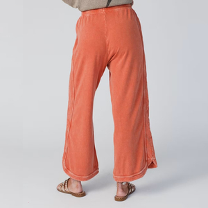 Pantalones de chándal personalizados de alta calidad con cordones ajustables, estilo vintage, desgastados, holgados y de pierna ancha para mujer - Product Image 1