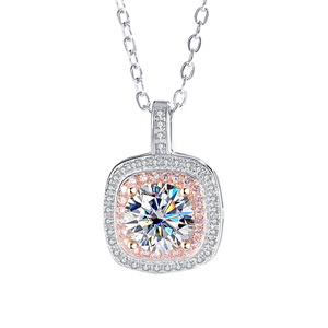 Collar de Trébol de <span class=keywords><strong>Cuatro</strong></span> Hojas de Plata 925 de Alta Joyería NORELLE a Precio de Fábrica al por Mayor para Mujer Collar de Moissanita de Mickey de <span class=keywords><strong>Disney</strong></span> - Product Image 5