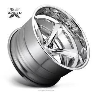 XINGTU 5X130 5x120 6x139.7 jantes forgées en alliage d'aluminium chromé à plat profond pour Benz Jeep 15-26 pouces nouvel état 35mm <span class=keywords><strong>Et</strong></span> - Product Image 1