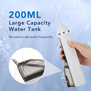 Hydropulseur dentaire portable rechargeable par USB pour usage domestique et extérieur, 4 buses, 180 ml, étanche IPX7, 3 niveaux de pression - Product Image 3