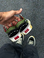 Chaussures de Skateboard Unisexe Vertes Personnalisées en Toile Effet Vieilli avec Perles Rétro – Tendance Américaine Décontractée pour Hommes