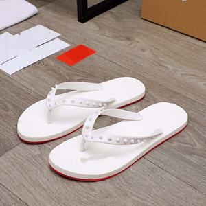 Sandalias de Diseñador de Lujo de Alta Calidad con Remaches para Hombre y Mujer, Chanclas Planas de Cuero Genuino, Sandalias Casuales para Caminar - Product Image 4