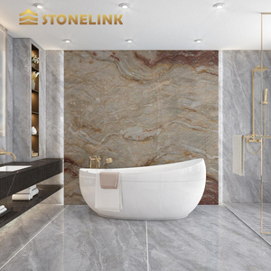 Stonelink Custom 2025 <span class=keywords><strong>Nacarando</strong></span> cuarcita losas pulidas Van Gogh cuarcita Nacarado oro para encimeras de cocina - Product Image 1