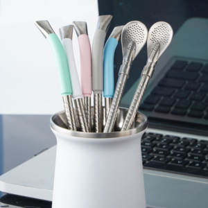 Filtro de Metal para Beber Té 18/8 Acero Inoxidable 304 Yerba <span class=keywords><strong>Mate</strong></span> Paja Bombilla Calabaza <span class=keywords><strong>Argentina</strong></span> Cuchara <span class=keywords><strong>Mate</strong></span> - Product Image 4