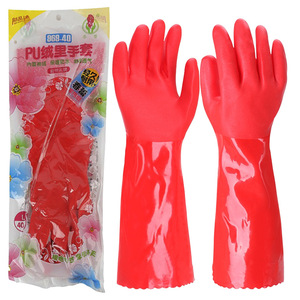 Gants doublés en polaire Chunlei 969-40, résistants à l'eau, pour la vaisselle, réutilisables, pour la maison - Product Image 2
