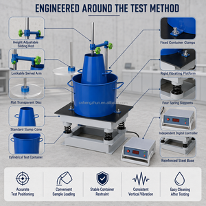 Digitaler <span class=keywords><strong>Vebe</strong></span>-Meter für Betonlabor zur Prüfung der Konsistenz und Verdichtungsleistung von steifem Betonmischungen - Product Image 1