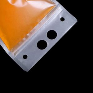 Bolsas Biodegradables para Bebidas, Bolsas de Plástico para Jugos Congelados con Pajita - Product Image 6