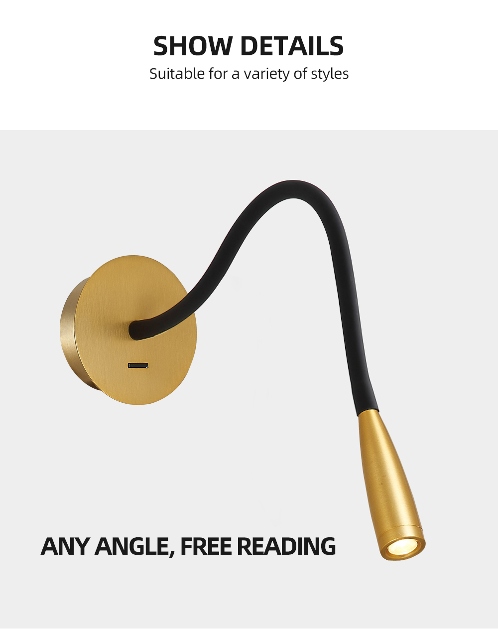 Modern Minimalist Light Luxury Aluminum Hose Led Wall Lamps For Decoration For Bedroom Living room