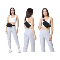 Sac banane bandoulière en nylon personnalisé avec logo, mini, décontracté, pour le sport, les voyages, la course à pied, pour femme, vente en gros