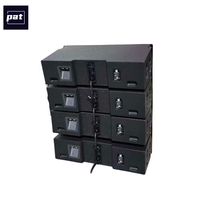 PAT LA123 Enceintes Line Array Passives 3 Voies Double 12 Pouces, Aimant Néodyme, Boîtier en Bois, Audio Professionnel Écologique