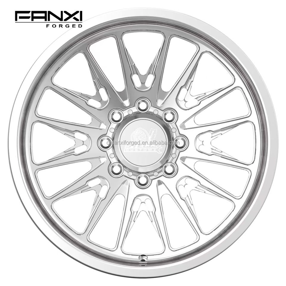 Custom Deep Dish Forged Alloy Brushed Wheel for F350 F250 F150 GMC RAM ...