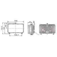 Phare LED à faisceau haut et bas avec feu de position homologué Emark R148 R149 pour Case IH 47106799 134672050
