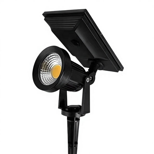 LED Solar Free-Standing Garden Lamp with IP67 Rating and Light Sensor Control