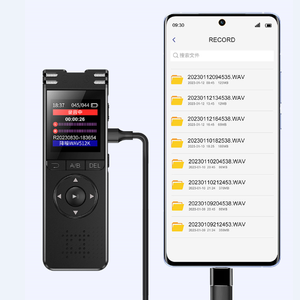 Grabación de una tecla Micrófono 6D Protección contra apagado Grabadora de Voz digital profesional para cumplir con la ley - Product Image 3