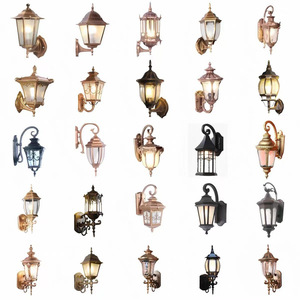 Outdoor Wall Lamp Led Waterproof 110-240V Tempered Glass Cylinder For Porch Patio Stairway <b>Corridor</b> <b>Lighting</b> - Product Image 1
