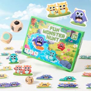 Juego de Mesa de Madera con Dados y Cartas de Monstruos para la Noche en Familia, Juego de Interacción entre Padres e Hijos - Product Image 5