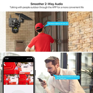 人工智能运动检测安全户外摄像头 WiFi 无线带警报器云存储泛光灯独特设计热销摄像头 - Product Image 6
