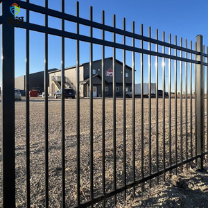 Sự riêng tư vườn hàng rào nhôm kim loại <span class=keywords><strong>picket</strong></span> hàng rào thép trang trí wrought sắt hàng rào Bảng điều chỉnh - Product Image 2