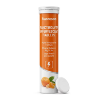 Ausreson OEM Comprimés Effervescents Électrolytiques Sans Sucre Saveur Orange pour l'Équilibre Énergétique