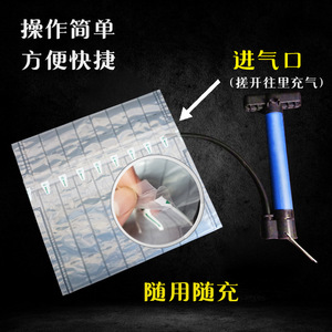 Bolsa de aire Honghuang con 10 columnas, tamaño personalizable para artículos frágiles, embalaje de entrega urgente, relleno a prueba de golpes. - Product Image 3