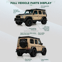 Accesorios para Automóviles, Kit de Carrocería para Mercedes-Benz Clase G W465 W464 G63, Mejora al Estilo 4x4, Piezas de Automóvil de Fibra de Carbono + Metal