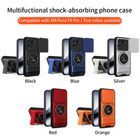 Coque de protection hybride antichoc Lichicase avec double béquille pour Xiaomi Poco F9 Pro K100 Pro, en TPU et PC