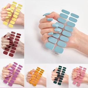 Salon-Quality Eco-friendly Non-Toxic Semi-Cured Gel Nail Stickers Mixed Color UV Nail Gel Strip That Works Any Lamp Long Lasting - Product Image 6
