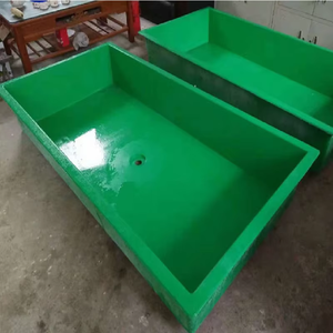 บ่อเลี้ยงปลาคาร์ฟขนาดใหญ่กลางแจ้งแบบสั่งทำพิเศษสำหรับการเพาะพันธุ์  ทำจากไฟเบอร์กลาส FRP สำหรับฟาร์มปลาและตู้ปลา - Product Image 1