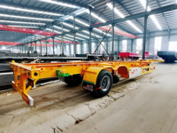 Nouvelle semi-remorque porte-conteneurs 3 essieux 40 pieds 45 pieds 60T, châssis squelette pour port et quai, fabrication chinoise