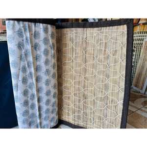 ม่านม้วนไม้ไผ่สานแบบธรรมชาติรักษ์โลก ขนาด 4x6 ฟุต คุณภาพสูง ทำด้วยมือ พร้อมม่านบังตาและบานเกล็ดขนาดเล็ก - Product Image 4